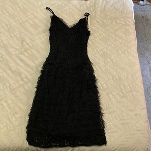 Crochet tulle dress